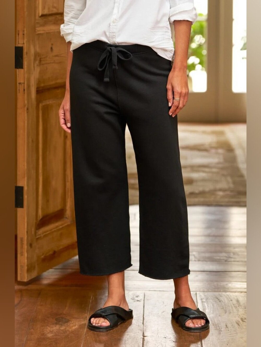 Frank & Eileen Catherine Favorite Sweatpant Lab634TF BLACK Size Large Cotton